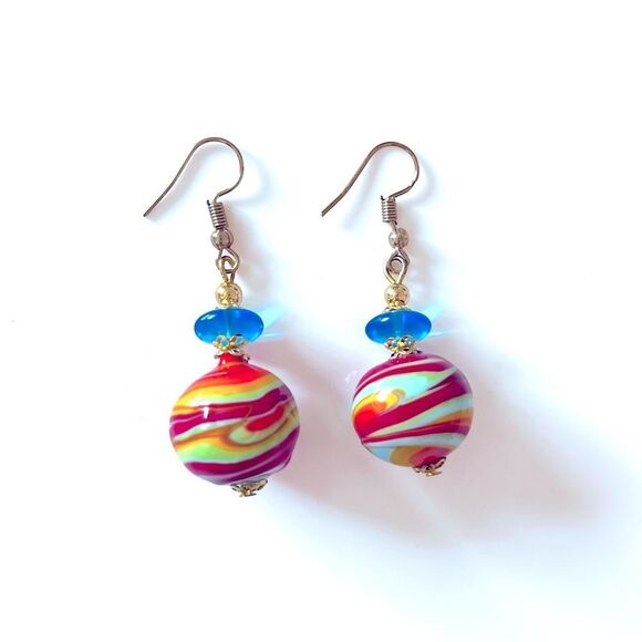 Uno Alla Volta Murano Glass Earrings - Picture 1 of 4
